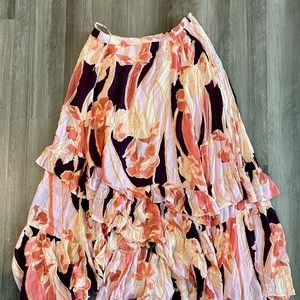 Free People Floral Skirt